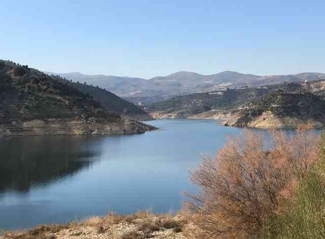 The beautiful 'Embalse de Béznar' in Granada, S.Spain.